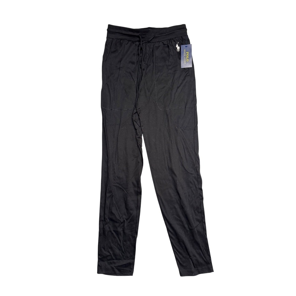 Polo Ralph Lauren Mens Sleepwear Pants Black Knit Jogger Small PLCPPP NEW - Picture 1 of 8